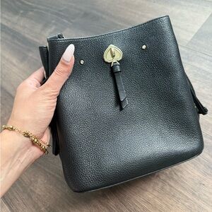 Used Kate Spade Black Leather Shoulder Bag/crossbody